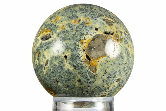 Colorful Polished Marcasite Agate Sphere - Indonesia #330196